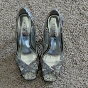 Rampage open toe heels